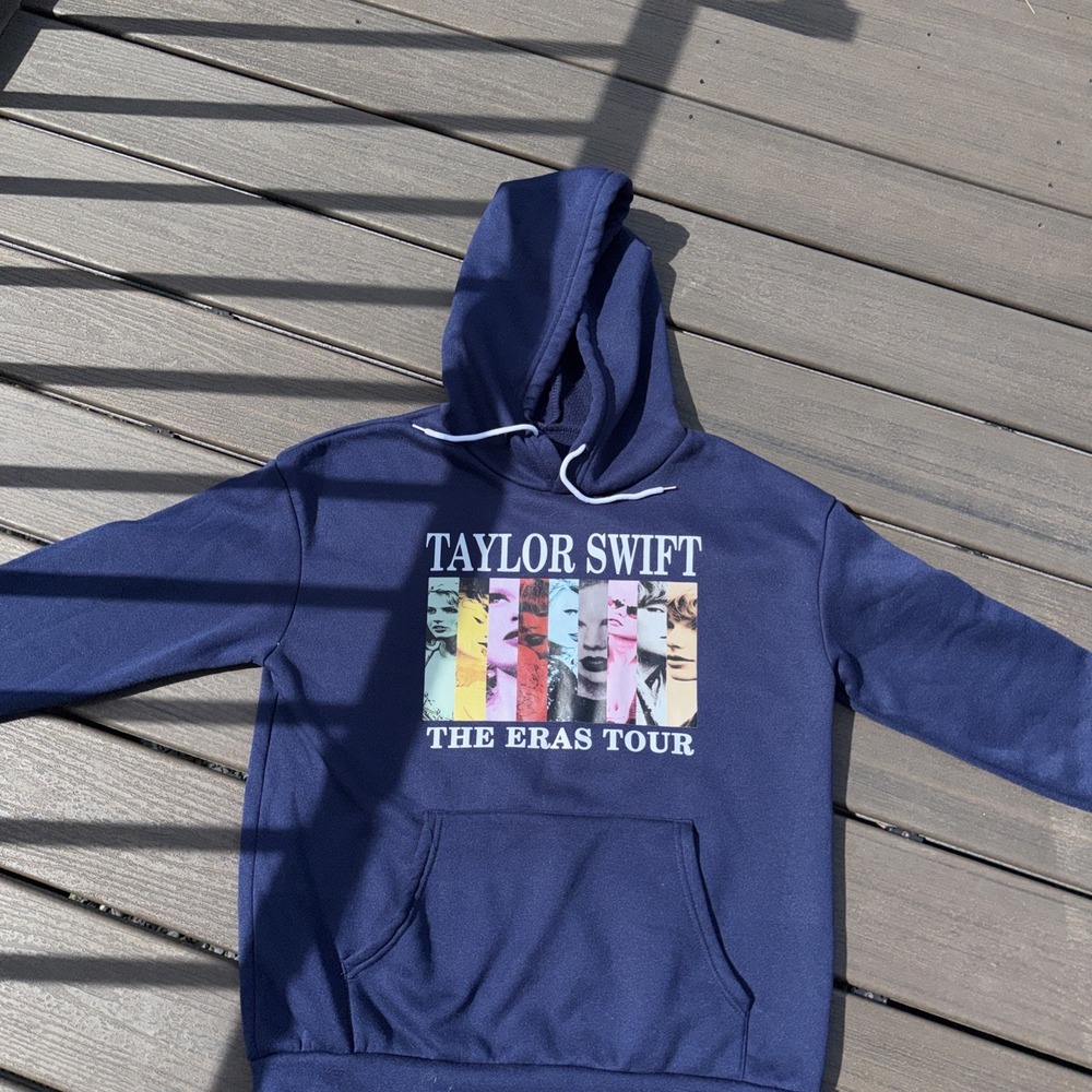 Taylor Swift The Eras Tour Hoodie | Size Med Navy Blue